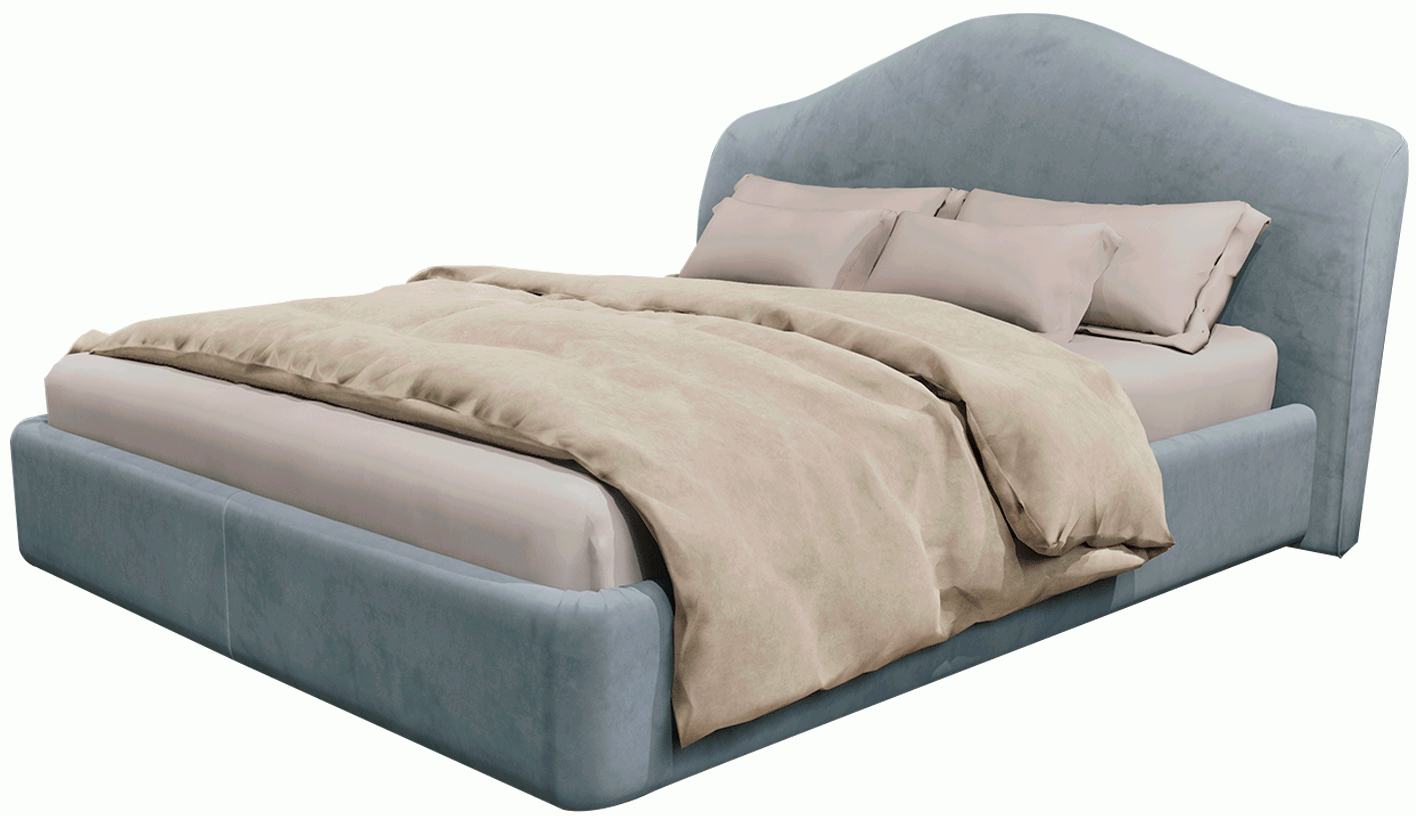 Спальное место 160х200, с подъемным механизмом, ткань Noel Blue