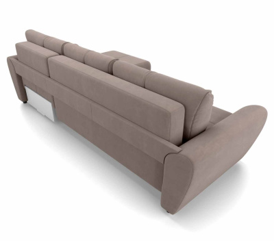 Диван-кровать, угловой набор, ткань Катания Cocoa
