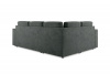Диван-кровать, угловой набор, ткань Сенсей (Scratch resistance) Black Onyx