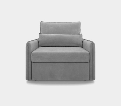 Кресло-кровать, ширина 80 см, ткань Crown Grey
