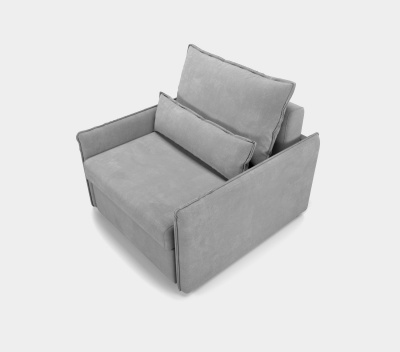 Кресло-кровать, ширина 80 см, ткань Crown Grey