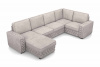 Угловой диван-кровать, набор 1, ткань Ultra Rose